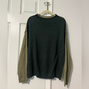 Oversized Green two toned Sweater